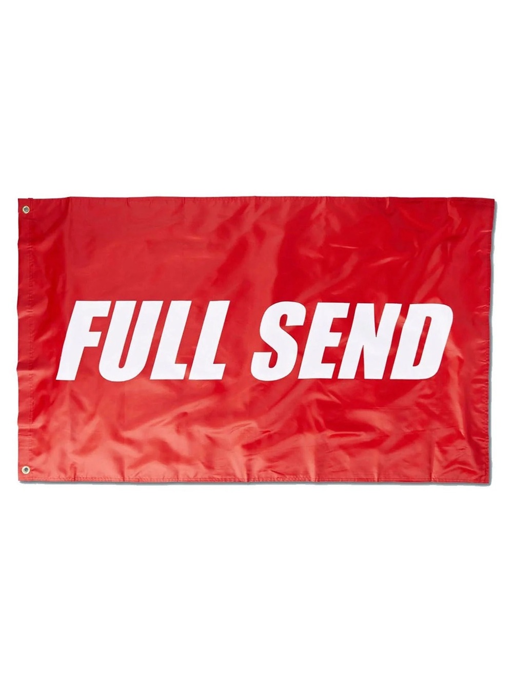 FULL SEND Red Wall Tapestry - Bold Graphic Decor